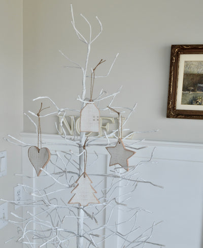 Distressed Heart Ornament, one