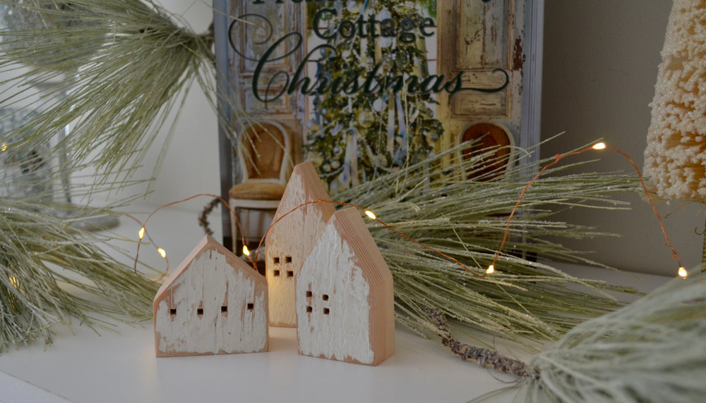 Small House Ornaments (set of 3)
