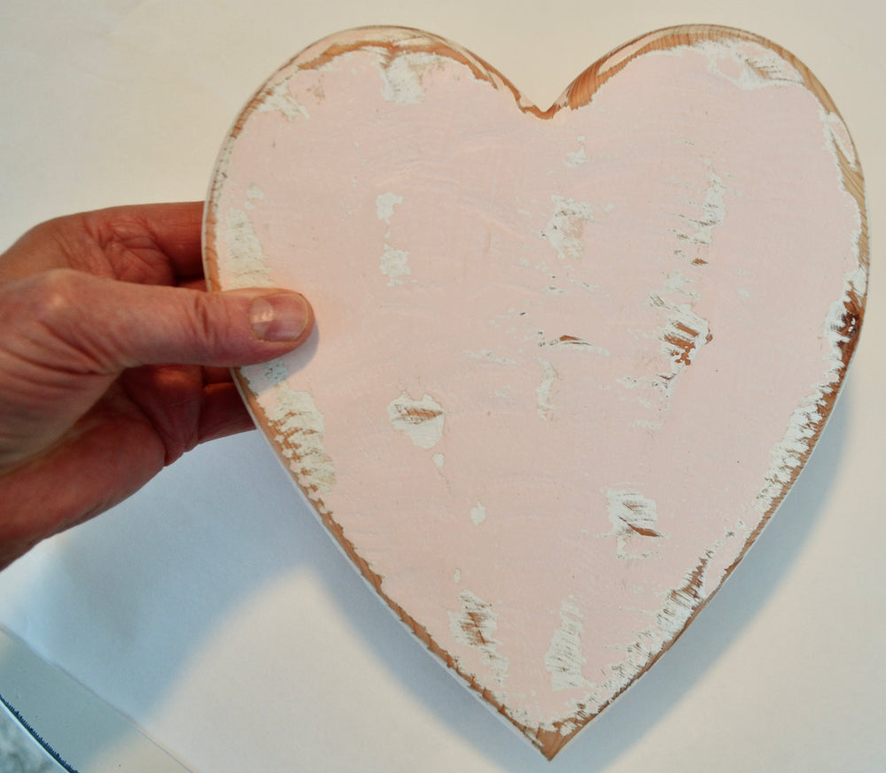 Serving Platter, pink  handcrafted from Fir wood