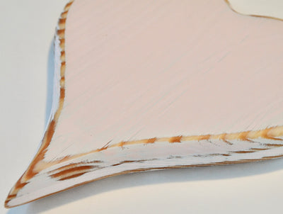 Vintage Style Serving Platter, pink  handcrafted from Fir wood