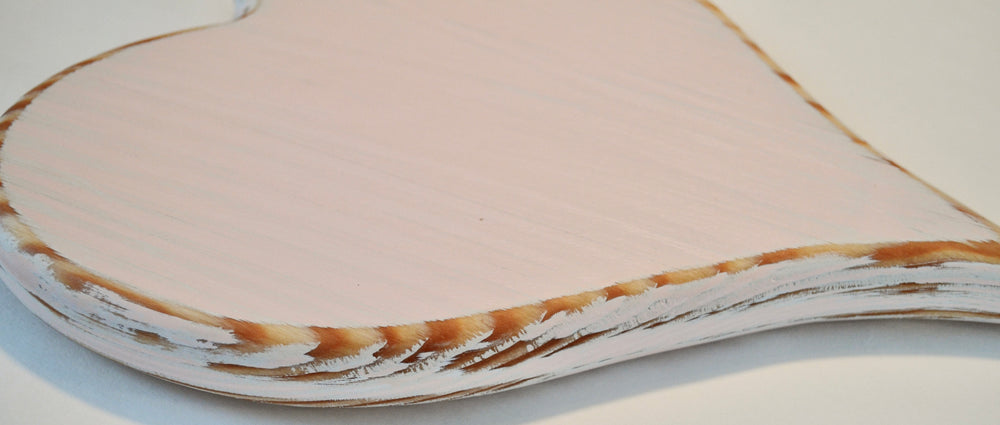 Vintage Style Serving Platter, pink  handcrafted from Fir wood