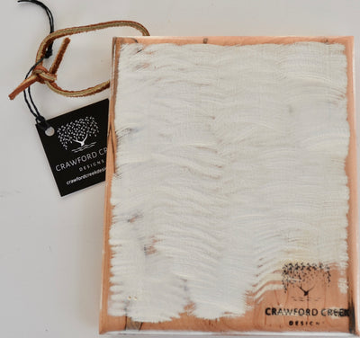 Small Rustic White Cutting Board handcrafted from Ambrosia Maple hardwood