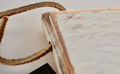 Small Rustic White Cutting Board handcrafted from Ambrosia Maple hardwood