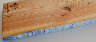 Acrylic & Resin Cutting Board handcrafted from natural wood Fir