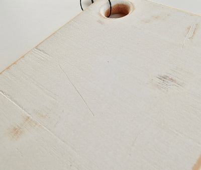 White Rectangle Charcuterie Board handcrafted from Fir wood