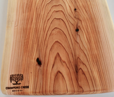 Cedar Serving Board with Two Live Edges