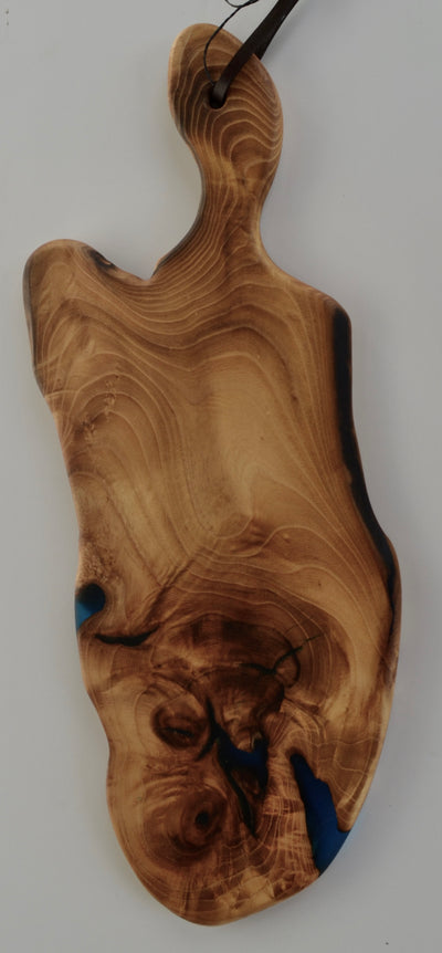 Black Locust & Resin Cutting Board, crafted from a locally sourced hardwood