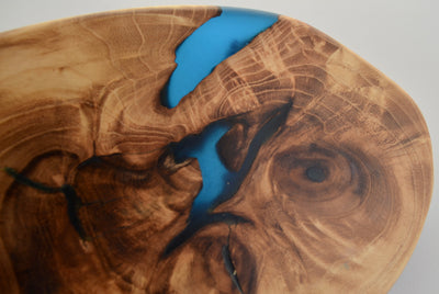 Black Locust & Resin Cutting Board, crafted from a locally sourced hardwood