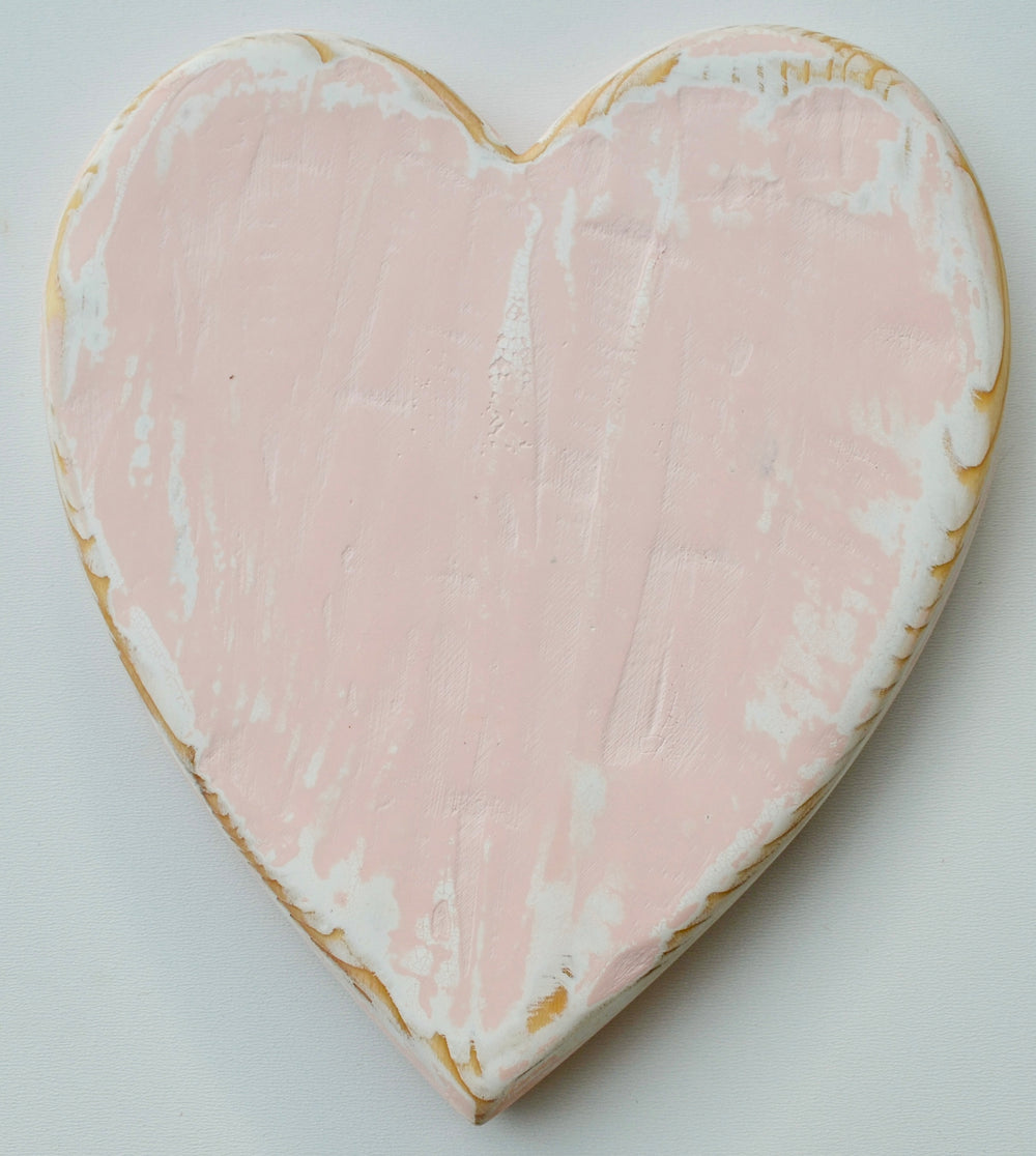 Rustic Pink Serving Board, Heart,   handcrafted from Fir wood
