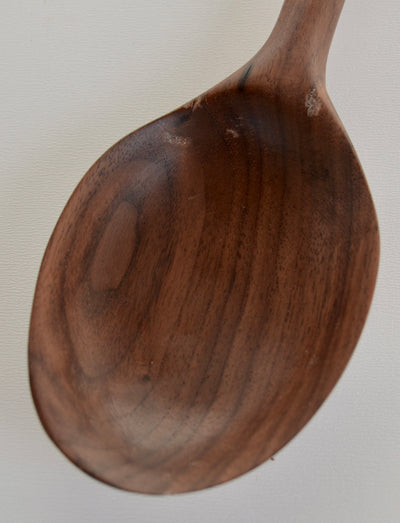 Wooden Ladle Spoon, handcrafted from Walnut