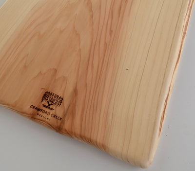 Large Cedar Charcuterie Board with two live edges