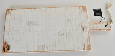 White Charcuterie Board handcrafted from Fir wood