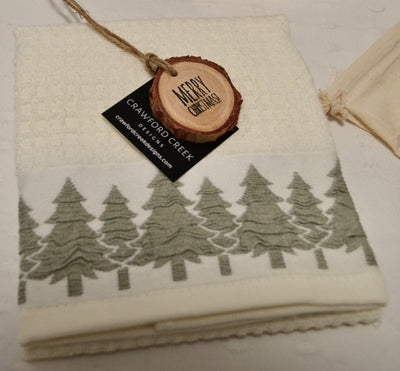 Holiday Plus Kitchen Bundle: Maple Herb Stripper + Maple Pastry Scraper  + Cotton Tea Towel