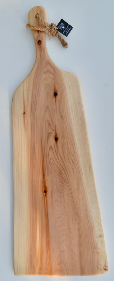 Extra Large Cedar Serving Board with Two Live Edges