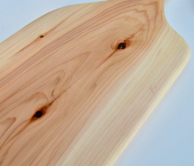 Extra Large Cedar Serving Board with Two Live Edges