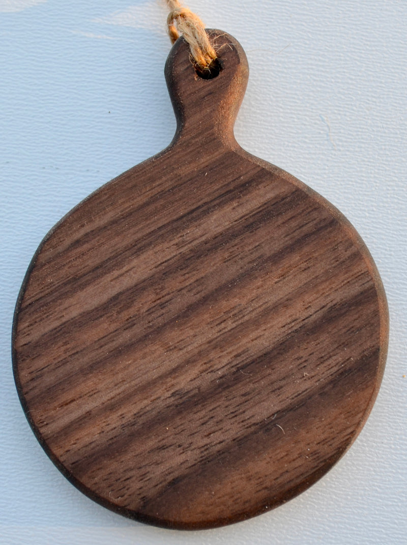 Mini Board Ornaments Walnut