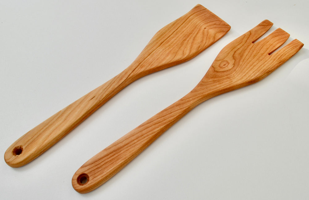 Salad Forks, handcrafted from Cherry