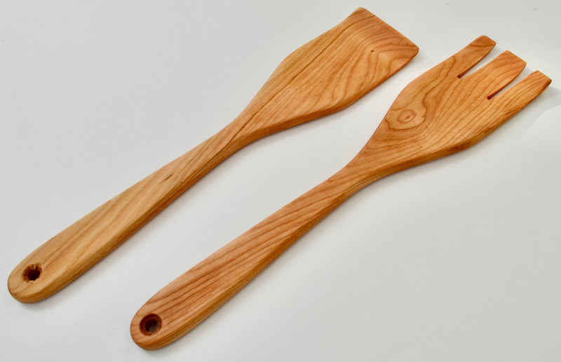 Salad Forks, handcrafted from Cherry