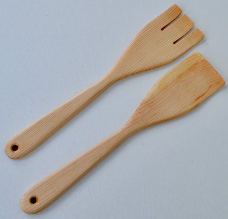 Salad Forks, handcrafted from Fir
