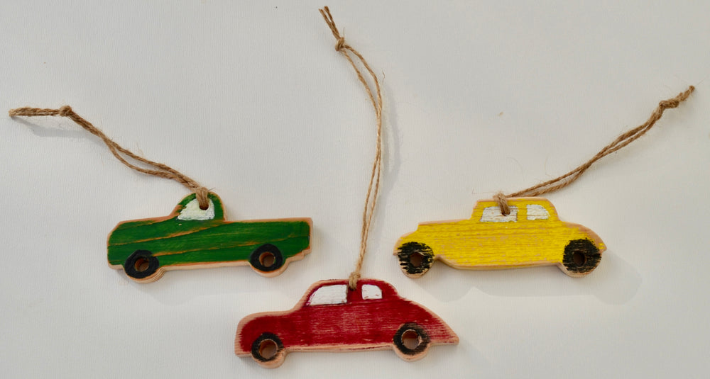 Classic Car Ornament set, set of three