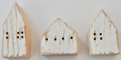 Small House Ornaments (set of 3)