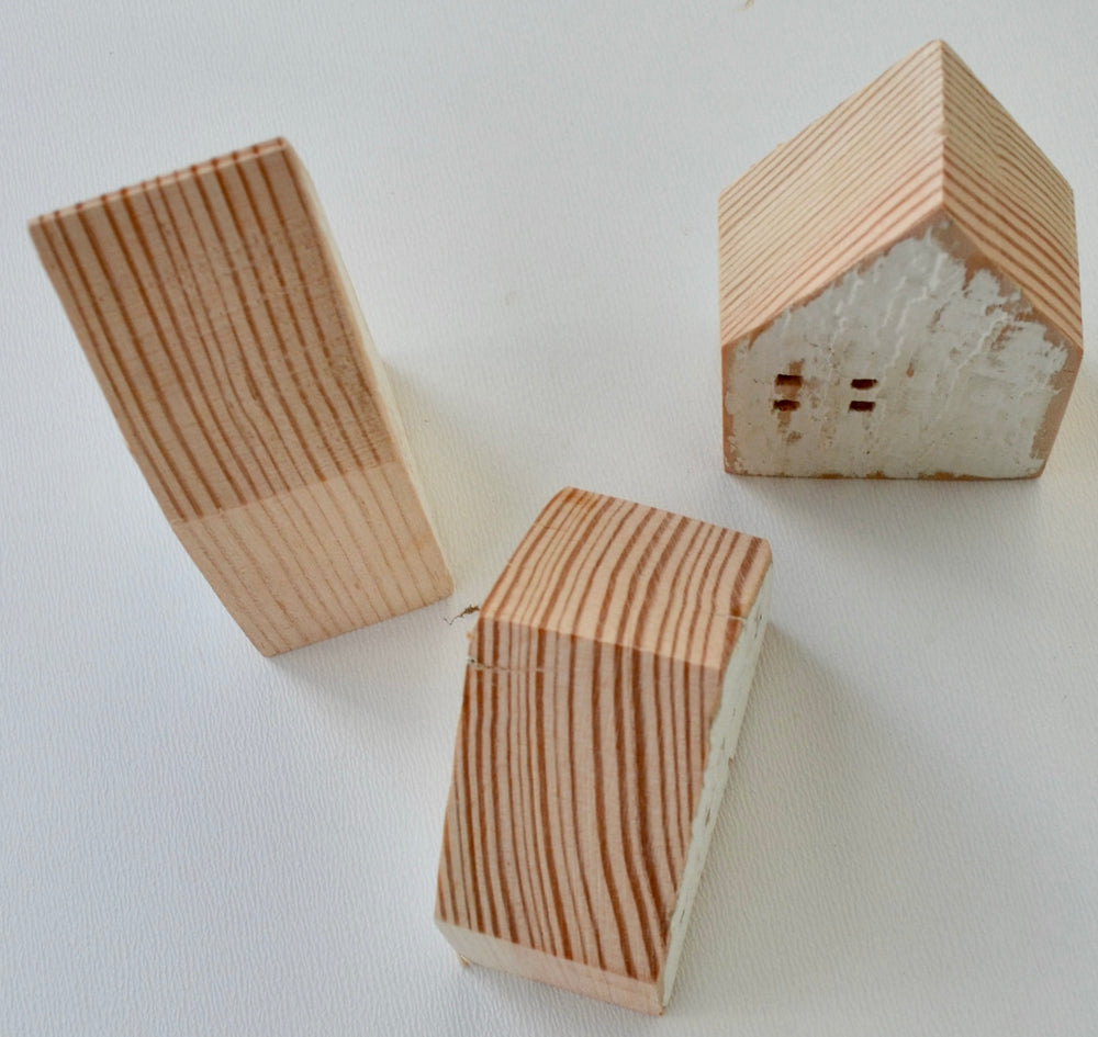 Small House Ornaments (set of 3)