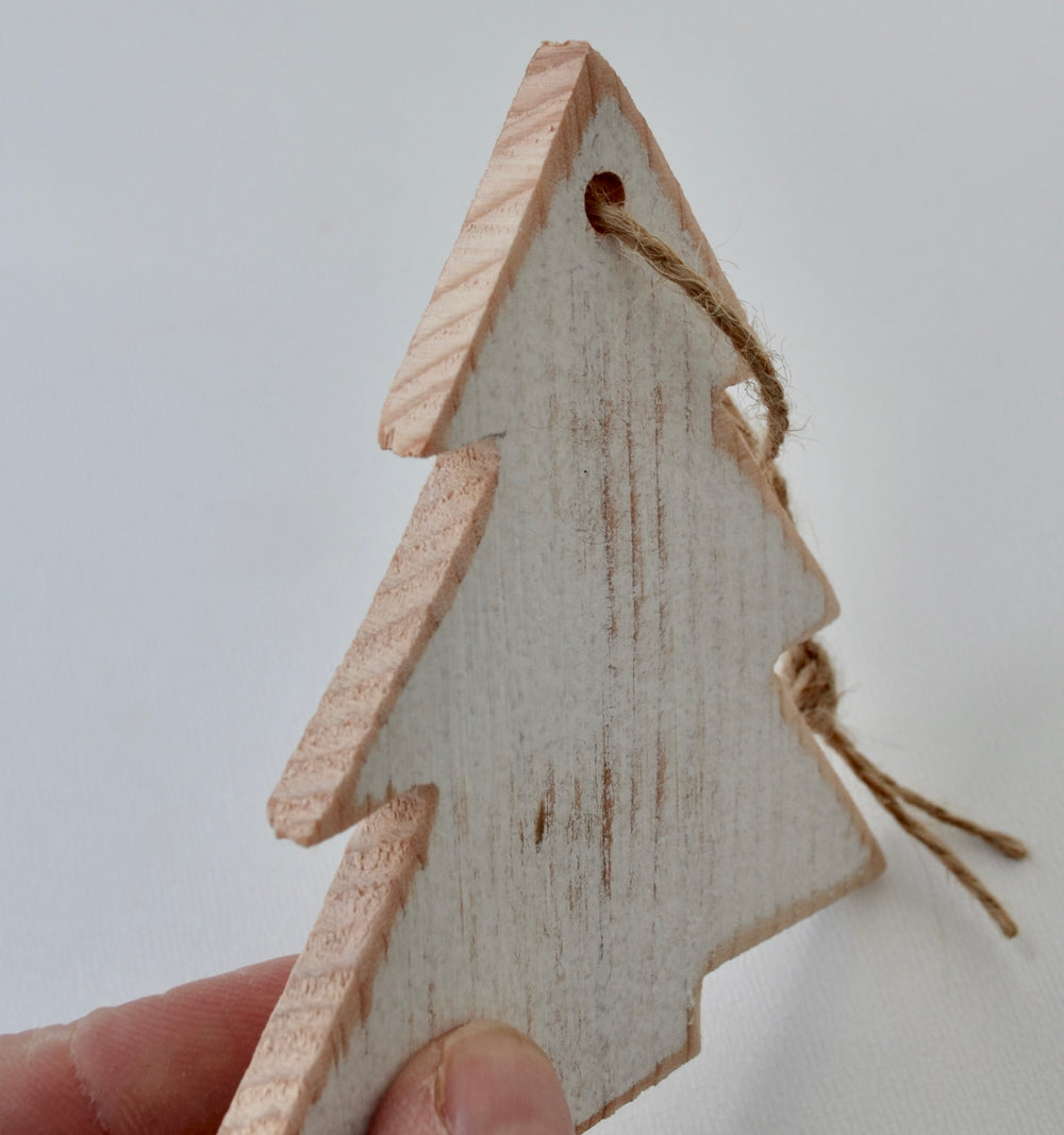 Distressed Tree Ornament