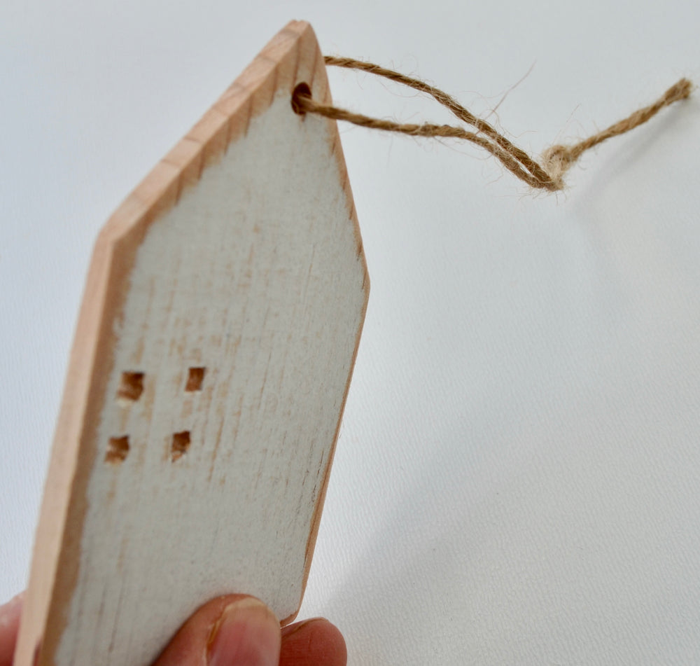 Four (4)  Distressed Thin Ornaments