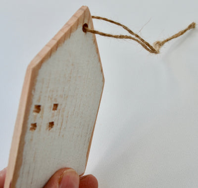 Four (4)  Distressed Thin Ornaments