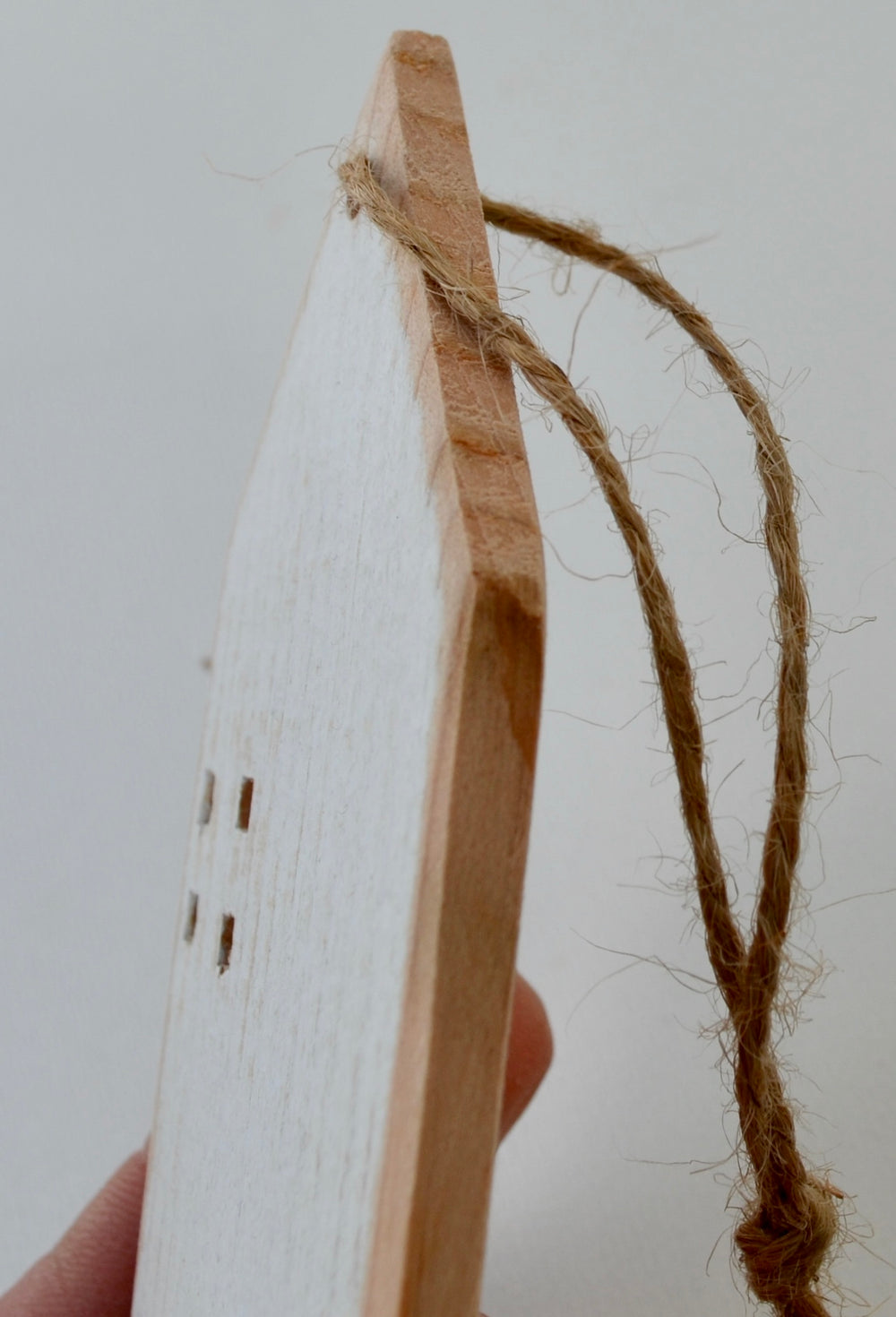 Four (4)  Distressed Thin Ornaments