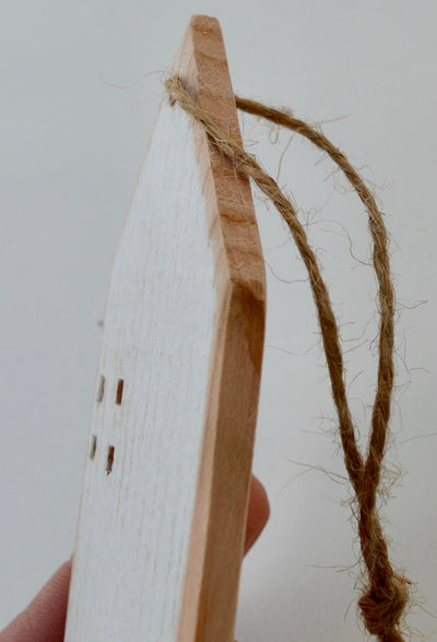 Four (4)  Distressed Thin Ornaments