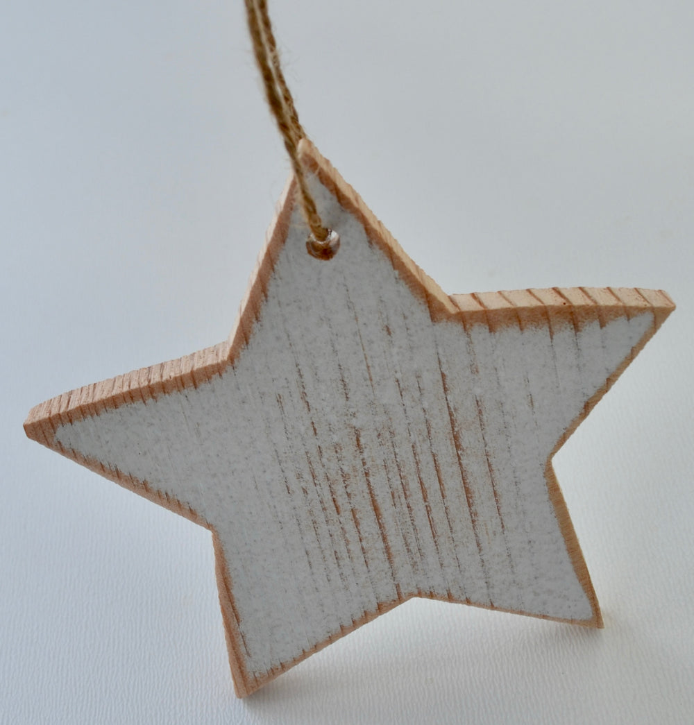 Four (4)  Distressed Thin Ornaments