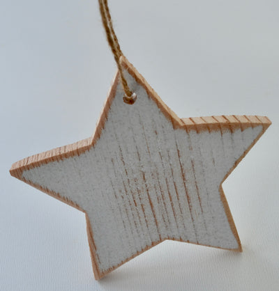 Four (4)  Distressed Thin Ornaments