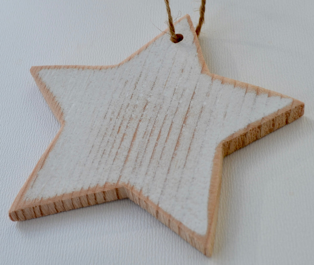 Four (4)  Distressed Thin Ornaments