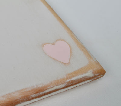 Cutting Board hardwood serving board heart shape summer love market wedding gift