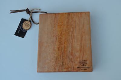 Curly Maple Cutting Board: With Leather Cord