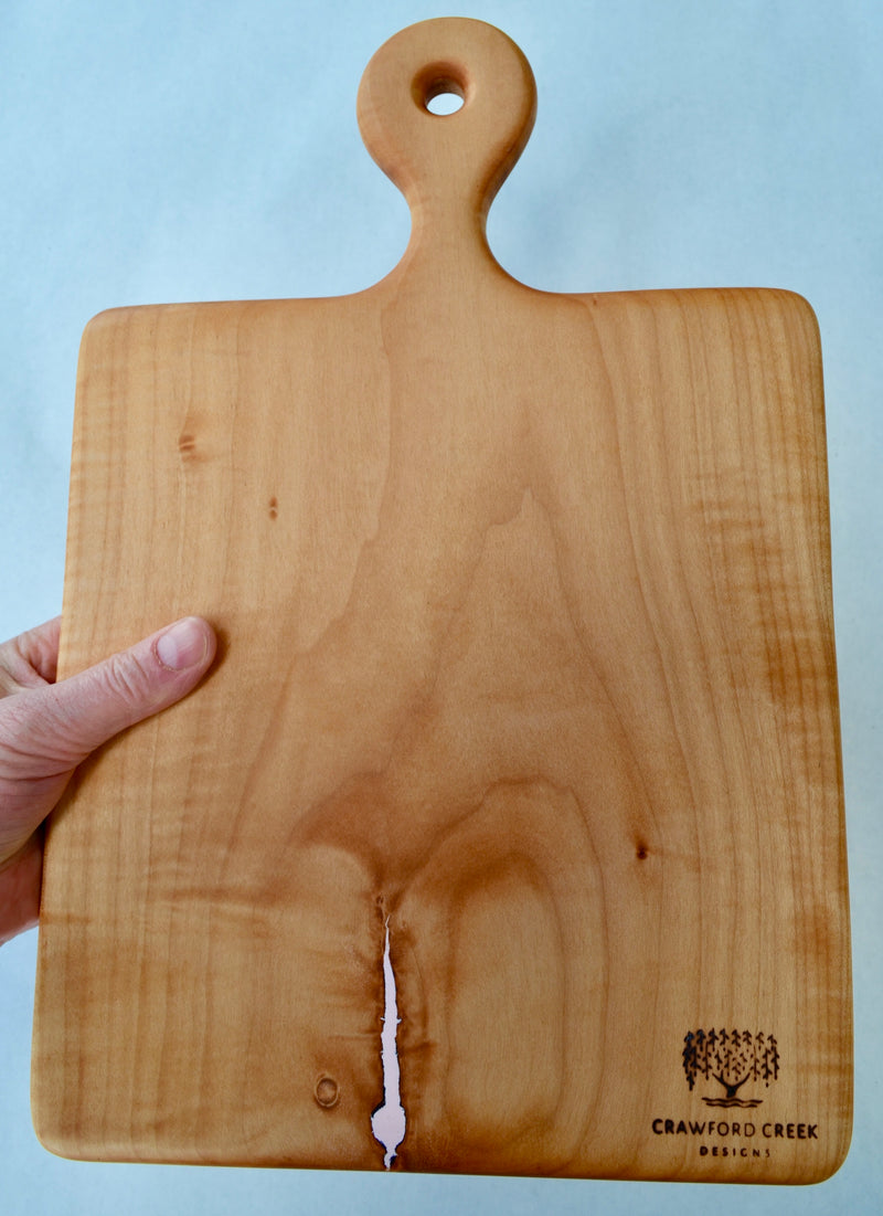 Pink Resin Birch Cutting Board