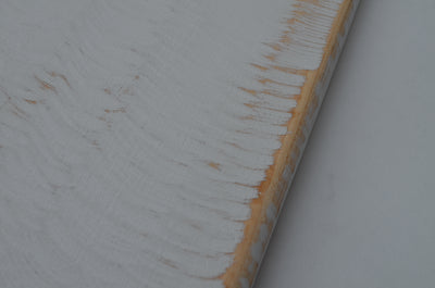 Distressed White Cutting Board: Handcrafted from Ambrosia Maple