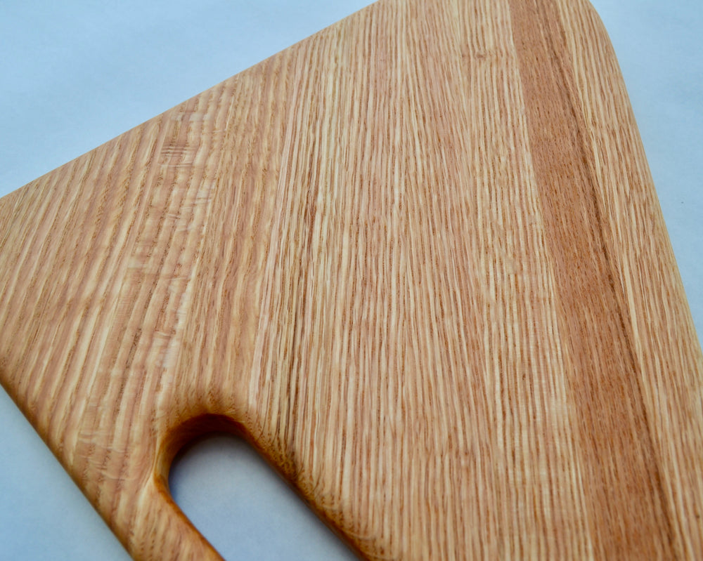 Triangle cutting board handcrafted from Oak