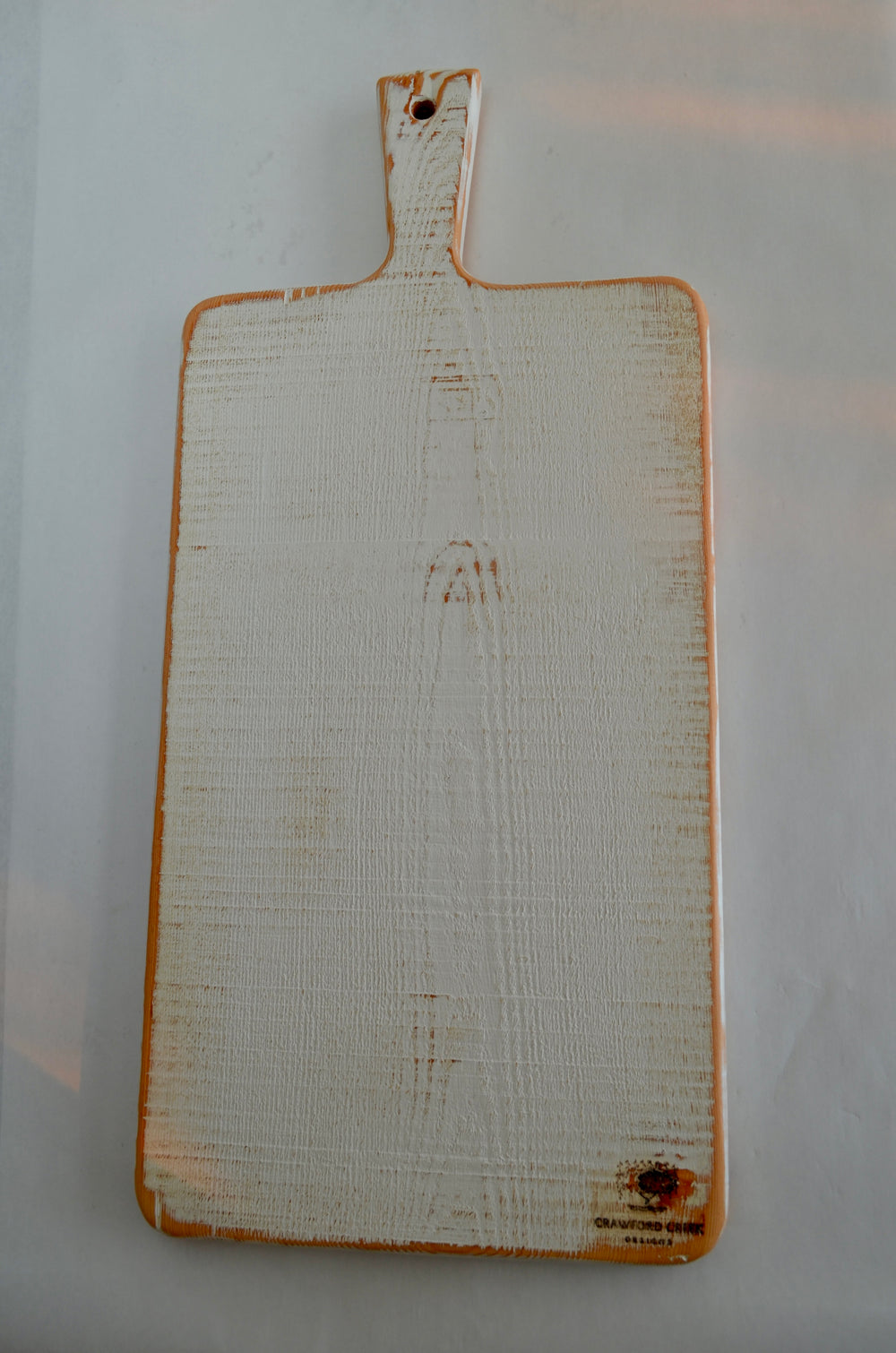 White Charcuterie Board handcrafted from Fir wood