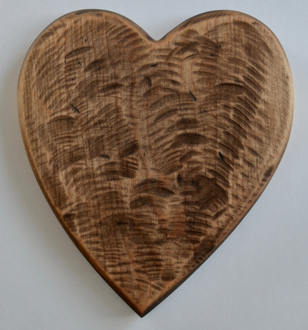 Aged Heart Cutting Board handcrafted from Eastern Birch