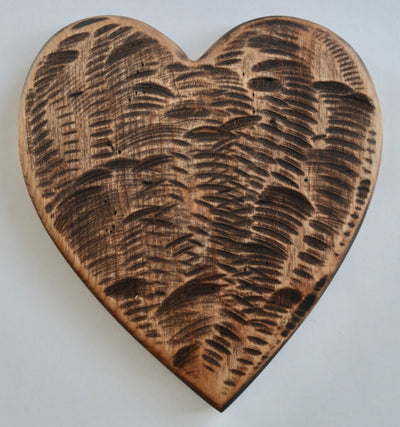 Dark Heart Cutting Board, aged and handcrafted from Eastern Birch