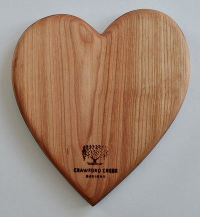Dark Heart Cutting Board, aged and handcrafted from Eastern Birch