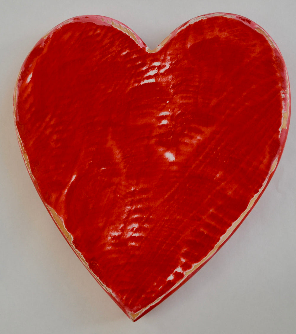 Heart Cutting Board (Red)