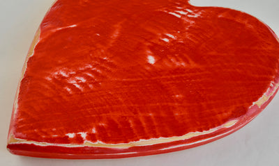 Heart Cutting Board (Red)