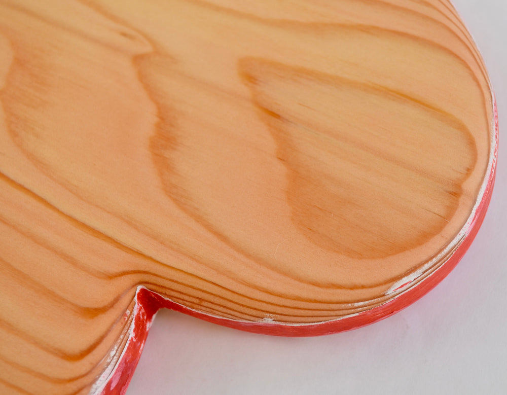Red Heart Serving Board handcrafted from Fir wood.