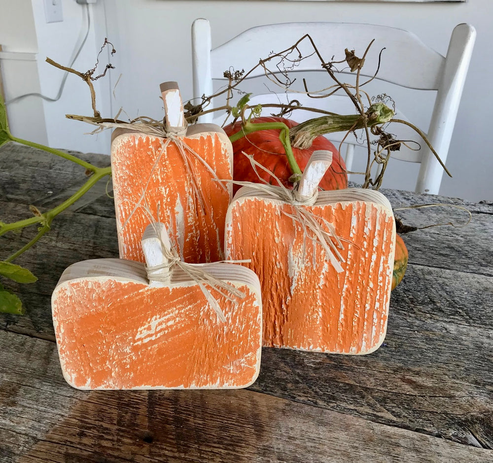 Orange Pumpkins (Set of 3)